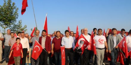 Ergenede 15 Temmuz Demokrasi ve Milli Birlik Gn Kutlanld