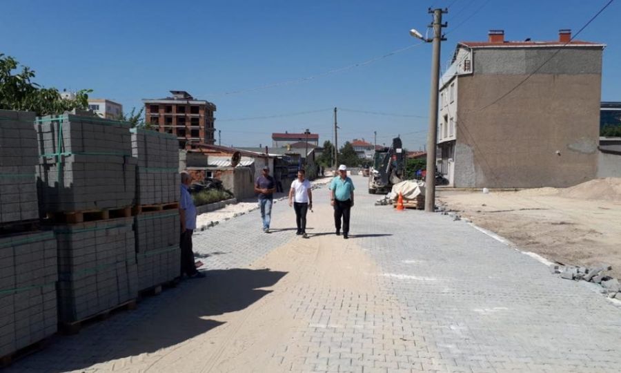 Ergene Belediye Bakan Rasim Yksel Yol almalarn Yerinde nceledi