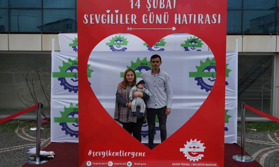 Ergene Belediyesinden Vatandalara 14 ubat Sevgililer Gn Hatras