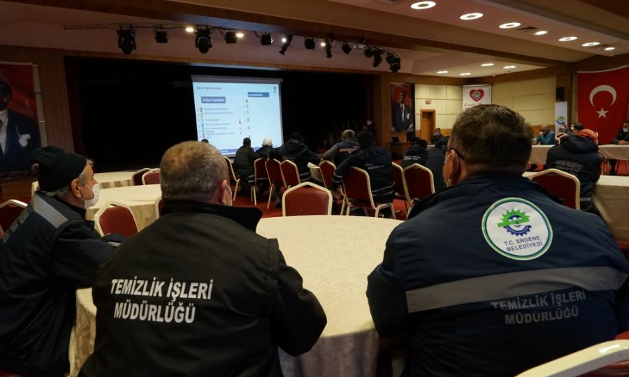 Ergene Belediyesi Personeline Afet ve Acil Durum Eitimi Verildi