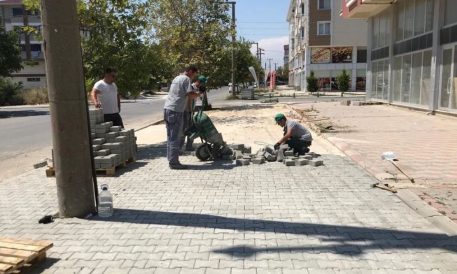 Ergenede Kilit Parke Ta ve Kaldrm almalar Devam Ediyor